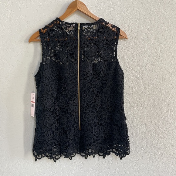 NWT Nanette Lepore Sleeveless Black Lace Top - Picture 7 of 9